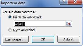 Testa då att spara i.skv istället och importera den. Detta görs på samma sätt som ovan. Att tänka på: Personer måste ha unika namn. Är två namn lika lägg t ex #1. #2 osv bakom namnet.