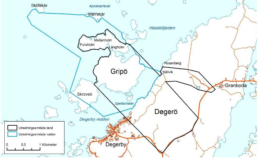 Utredningarnas resultat redogörs kort i denna Programhandling. Allmän beskrivning Föglö består av ett flertal tätt belägna större öar som är avskilda från varandra med smala sund.