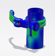 I SOLIDWORKS Simulation drar användaren dessutom nytta av tidigare analyser och data, så att alla ändringar av konstruktionen under produktens livscykel snabbt och enkelt kan beräknas om.