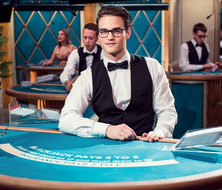 Blackjack Baccarat Ytterligare en klassiker där slutanvändaren försöker få en hand som summerar närmare till 21 än croupierens hand.