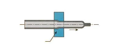 Lösdragning utan dorn eller plugg reducerar endast diametern, medan väggtjockleken blir oförändrad. Stegvalsning av rör sker i ett stegvalsverk med koniska spår.