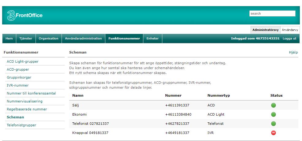 (administratör) Camp-on sätta samtal på kö mot upptagen anknytning Visa rutan Camp-on. Markera rutan Aktivera camp-on för att aktivera funktionen.