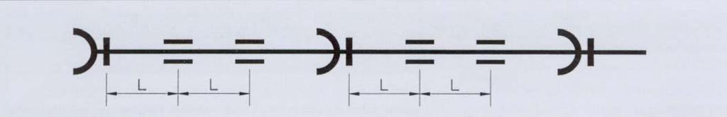 STIA INSTAATIONSANVISNING = Max klamringsavstånd Fixklammer Glidklammer Fig 4. Symboler för klammertyper Fig 5. Klamringsexempel Fig 6. Klamringsexempel med dubbelmuff / allmuffat system 2.