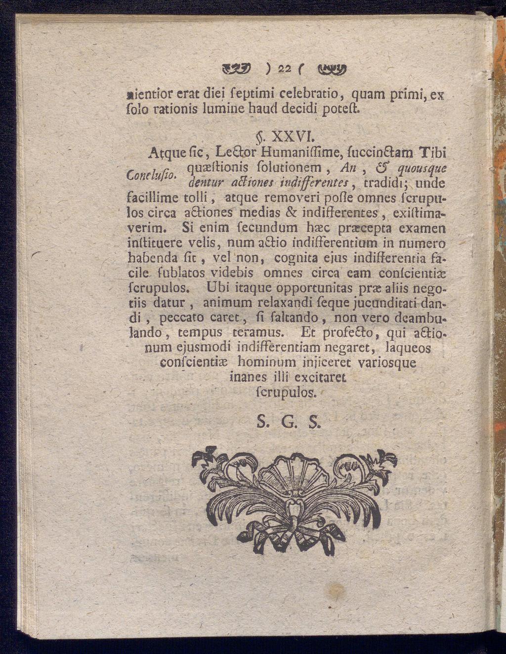 - W3& ) 22 C nicntior erat diei feptimi celebratio, quam primi,ex folo rationis lumine haud decidi poteft.