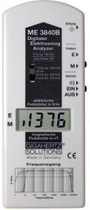 El- och magnetfältsmätare ME3030B Mätare för 16-2000 Hz dvs för fält från tåg och elinstallationer. 1490 kr Elektriska fält 1-2000 v/m, har uttag för jordning vid mätning med absolut värde.