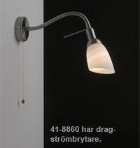 Levereras med vit glaskupa 40W glödlampa E14 Avskärmningsspiral över