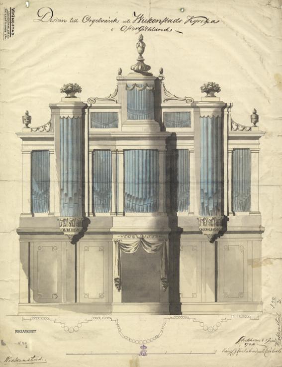 Casparini 1776 byggad orgeln Vilnius Dominikanerkirche (foto Rimantas Gucas) och den undre en kopia av Casparini-orgeln uppförd och invigd i Rochester Christ Church, NY 2008