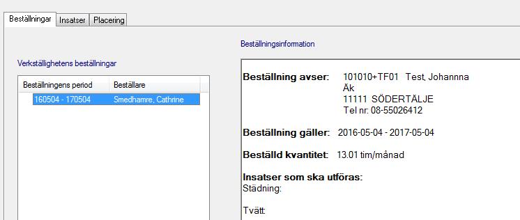 beställning. 4. Skriva ut beställning och uppgifter med närstående 4.