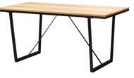 PE643302 VÄSSAD bord 1295:- Lackad askfaner och lackat stål. Design: K Hagberg/M Hagberg. L158 B78, H75cm. Svart/askfaner. 203.820.