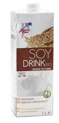 FSC1SOYNA Ekologisk sojadryck 1L Vatten, SOJAbönor 8%, havssalt.
