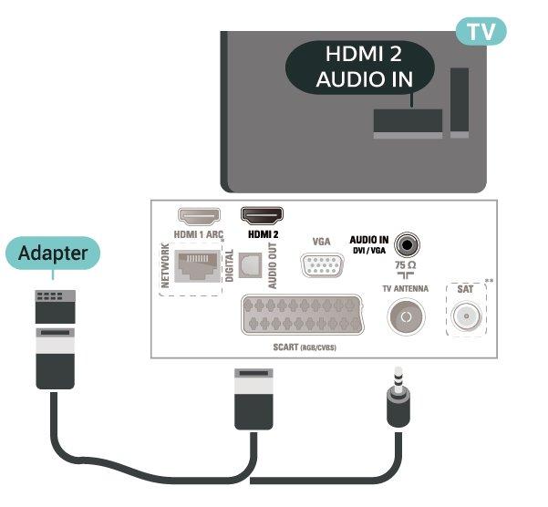 Slå på EasyLink (Hemma) > Inställningar > Allmänna inställningar > EasyLink > EasyLink > På Styr HDMI CEC-kompatibla enheter med TV:ns fjärrkontroll För 22 tum/24 tum (Hemma) > Inställningar >