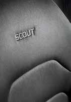 LOGOTYP Scout-logotypen finns broderad på ryggstöden.