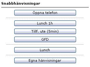 9 INSTÄLLNINGAR I systemet kan du göra en mängd inställningar på din personliga anknytning samt personliga inställningar för webben.