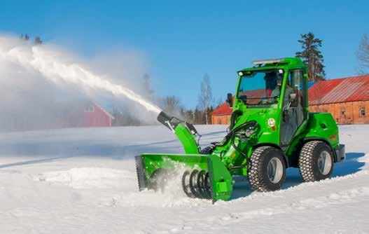 Fastighetsskötsel Snöfräs Avant snöfräs klarar de flesta snöförhållandena tack vare den effektiva utkastningen med inmatarskruv och turbin.