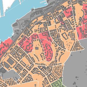 Planområdet ligger inom den svarta cirkeln Detaljplanen är en del av utvecklingen av området Gråberget.