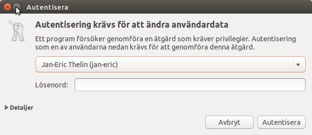 och grupper grafiskt under Systeminställningar - Användarkonton.