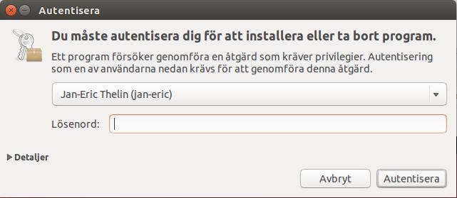 under Installerat och markerar det program man vill ta bort och klickar på