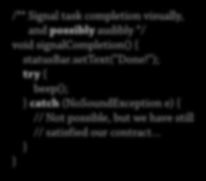 graphics capabilities */ void visualize() { try { visualize3d(); catch (No3DGraphicsException e) { visualize2d(); /**