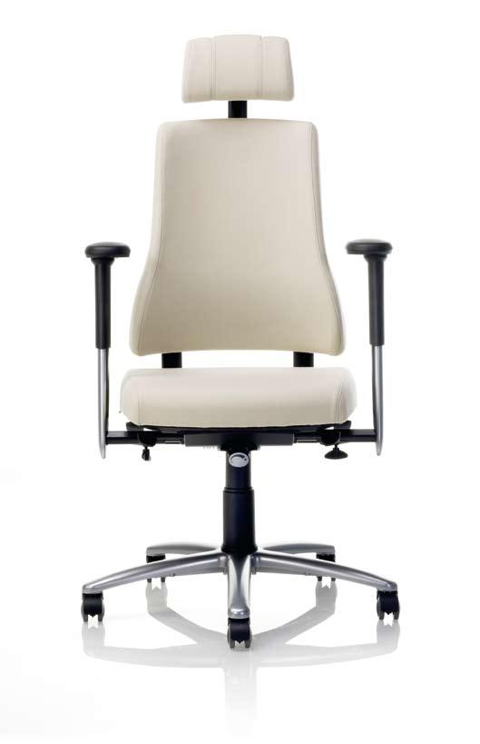 AXIA Material: Sits och ryggstöd klädda. Axia 1 4; stativ plast, krom eller aluminium. Alternativ: Hjul eller glidknappar, med eller utan armstöd.