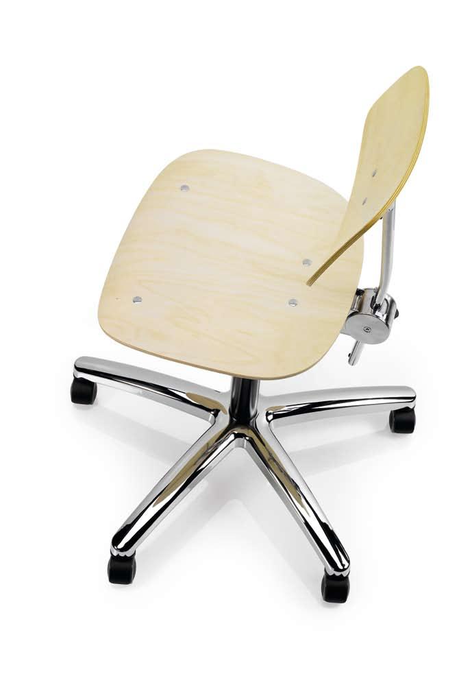 TEHO Material: Sits och ryggstöd klädd eller björk. Stativ plast eller aluminium. Alternativ: Hjul eller glidknappar med eller utan armstöd.