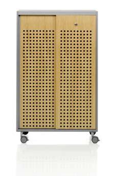COMBO CABINETS CAN ALSO IMPROVE WORKSPACE ACOUSTICS.