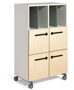 a metal base and a base on castors