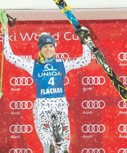 26 LYŽOVANIE pondelok 15. 2. 2016 V Crans Montane by sa mal dnes uskutočniť slalom Svetového pohára žien (10.00 a 13.