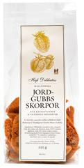 JORDGUBBS SKORPOR Smakrika skorpor med jordgubbs bitar.