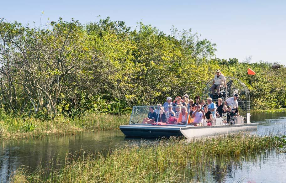 Everglades airboat-tur + Alligator Show Upplev Everglades parkens unika natur i airboat!