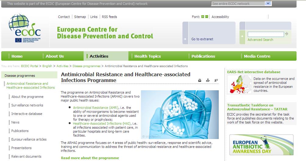 ARHAI-network Antimicrobial Resistance and Healthcare-associated Infections