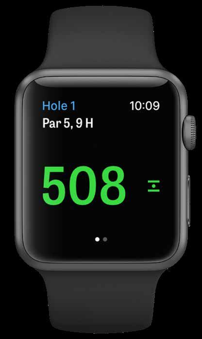 APPLE WATCH Synkronisera din iphone till din Apple Watch och njut av Golfshots funktioner på din handled.