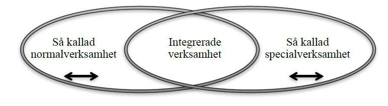 5 Figur 1. Karlsudds figur om den integrerade arenan (Karlsudd, 2011:18).