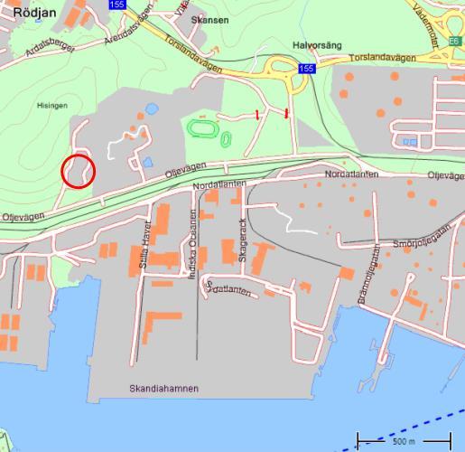 2.2 Lokalisering Anläggningen finns strax väster om Nynäs oljeraffinaderi i Arendal, ca 10 km väster om centrala Göteborg. Fastigheten omges av Oljevägen, Arendalsvägen, Torslandavägen och Tankgatan.