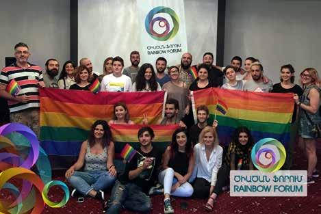 Rainbow Forum 2017 i Aghveran, Armenien. Forumet är årligen återkommande och anordnas av RFSL:s partnerorganisation PINK, med stöd av RFSL. Foto: PINK Armenia. 1.