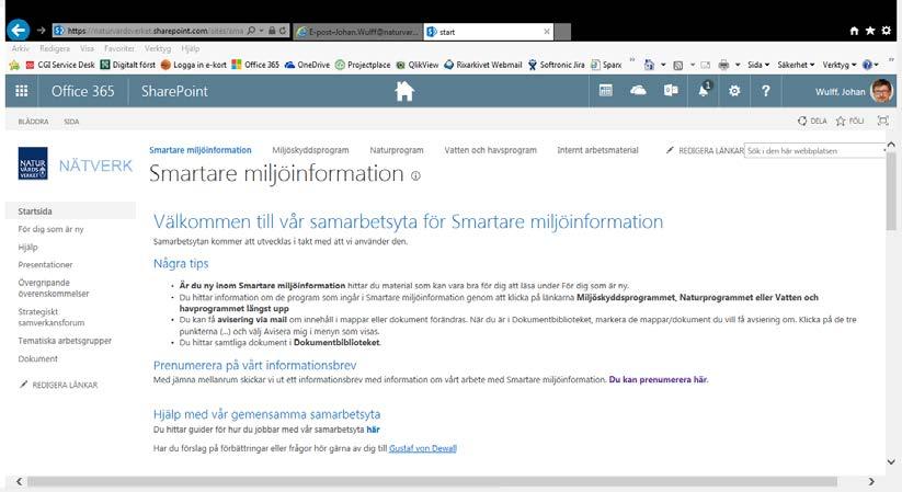 Samarbetsytan SharePoint - kräver Microsoft-konto (privat eller företags). Inbjudan med en länk kommer från Gustaf nu efter Kick-offen.