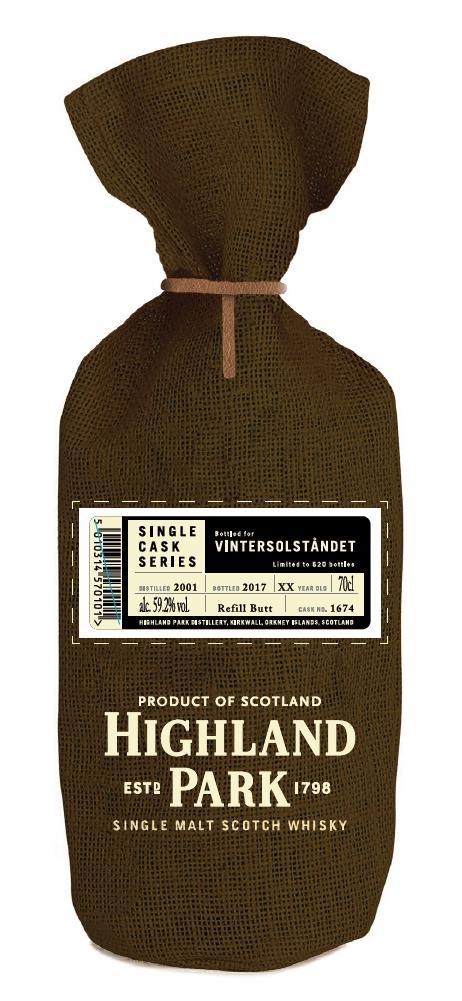 HIGHLAND PARK SLÄPPER SINGLE CASK BARA FÖR NORDENSVERIGE Den 30 november lanseras Highland Park Single Cask Vintersolståndet i Systembolagets exklusiva sortiment.