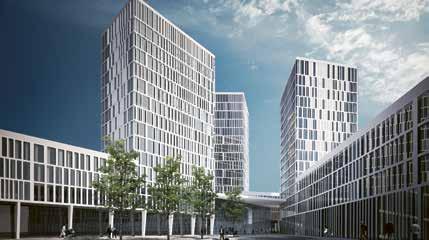 Sweco är ansvariga för byggkonstruktion, installation och BIMkoordinering.