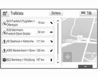 60 Navigation Navigationsröstinställningar Ljudavstängning (mute) För att tillfälligt stänga av ljudet på navigationsröstmeddelandena väljer du y till vänster på kartbilden. Ikonen ändras till z.