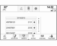 Välj vid behov KONTAKTER i interaktionsfältet. Kontaktlistan visas. För en detaljerad beskrivning av kontaktlistorna 3 23. Bläddra till önskad kontaktpost.