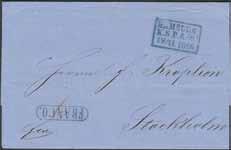 Rödkritanotering 13½ (Hamburg sch). 1.000:- KSPA (D) HAMBURG (typ 2, blå.