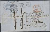 6.64 via Stralsund till Paris. Rektangulära AUS SCHWEDEN och P.34 (slagen i Saarbrücken). Ankomststpl 2.7.64. 1.200:- Frankrike.
