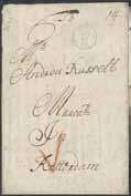 * 71K 8.000:- Martinique. Obetalt brev med dubbelt porto, med innehåll, sänt från TORSÅS 16.1.1876. Stämplar KALMAR 17.1.1876, PKXP No 2 (Nässjö-Malmö) 18.