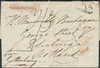 77K Spanien. Brev daterat Cadiz 17 September 1819 sänt till Göteborg med notering om ankomst efter 33 dagar, 20 Oct.