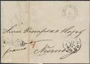 Brevomslag daterat i blyerts 1827, sänt från KSNPC I GREIFSWALD D. 12.JUNI (P: 3000:-) till Stockholm.