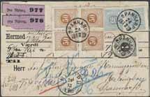 Lösenstämplar 36 och OBETALDT på vackert brev (arkivveck) daterat Köpenhamn 11 Juli 1865, sänt till STOCKHOLM 1.