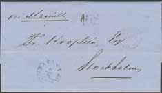 Postal: 1200:- 700:- 137K Nederländska Ostindien. Lösenstämpel 102 på delbetalt brev sänt från BATAVIA FRANCO 8.