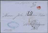 Sällsynt stämpel och avsändarland. Postal: 4000:- 2.500:- 138 138K Portugal. Lösenstämpel 87 på delbetalt brev sänt från LISBOA 19.10.