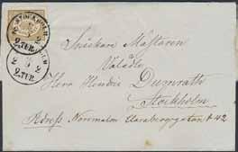 Lokalmärkestyp / Local stamps 223 224 223 6a 2 (1 skill) svart-gråsvart, medeltjockt papper.