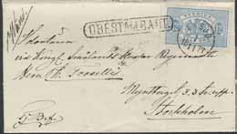 338 338K Tj5c 2 12 öre gråblå, tandn 14, blågråaktigt papper, på trevligt brev sänt från EKSJÖ 1.11.