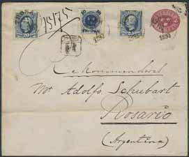 Underbart LYX-objekt. * 700:- 386 388 386 48b 50 öre karmin, jämnt tryck. LYX-stämplat LOFTAHAMMAR 10.10.1887.